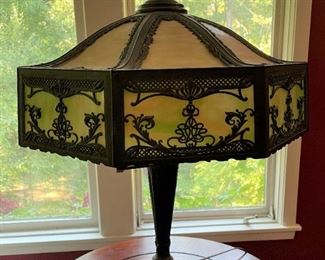Vintage stained glass lamp