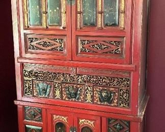 Front of Asian hutch