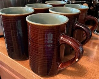 Red Wing pottery coffee mugs