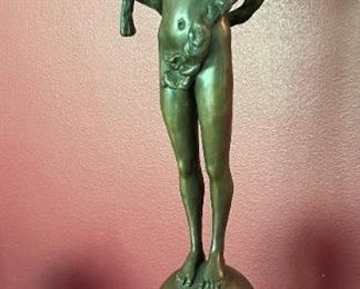 Bronze "Pan Boy" by Frederick Macmonnies