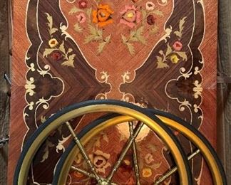 Cart (still in box) of inlay wood from Italy (Sorrento)