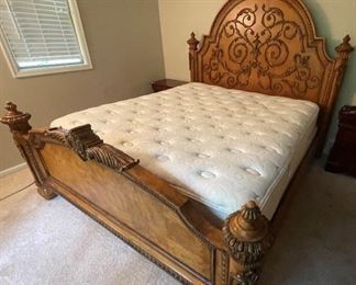 King sized bed and mattress