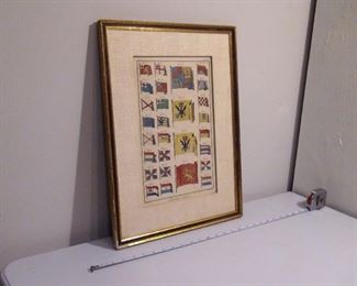 Nautical Flags 1775 Etching