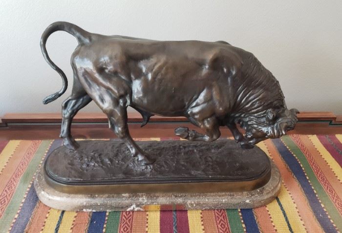 Bronze Large Bull by Bonheur
