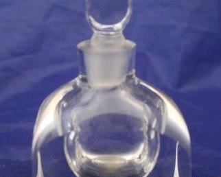 31 - Orrefors Crystal Perfume Bottle 4" tall
