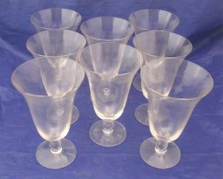 39 - Imperial Candlewick Set of 8 Water Goblets 6 1/2" tall