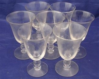 41 - Imperial Candlewick Set of 7 Stemmed Glasses 5" tall

