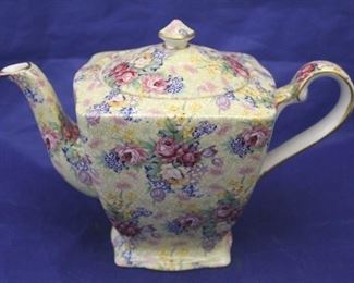 59 - Royal Winton Welbeck Chintz Teapot 6" tall
