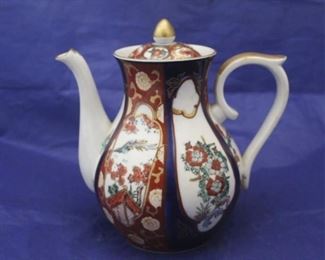 77 - Goldimari Hand Painted Teapot 7 1/2" tall
