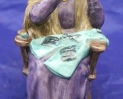 116 - Royal Doulton "A Stitch in Time" Figurine 6" tall
