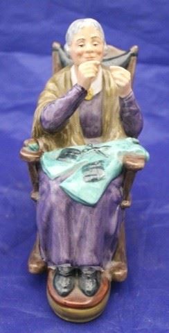 116 - Royal Doulton "A Stitch in Time" Figurine 6" tall
