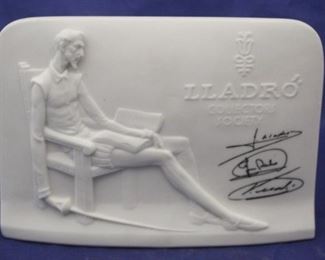 117 - Lladro "Collector's Society" Sign 6" x 4"
