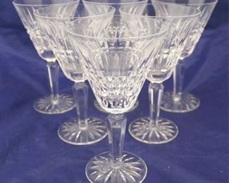 134 - Set of 6 Waterford Crystal Stems - signed 7" tall
