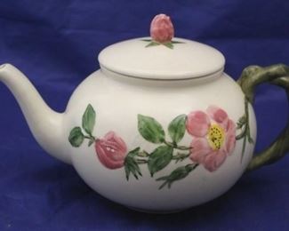 136 - Franciscan Desert Rose Teapot 10" x 6 1/2"
