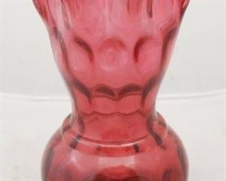 143 - Coin Dot Glass Vase 10" tall
