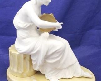 272 - Italian Asgostinell Porcelain Statue 10 1/2 X 9 1/2"

