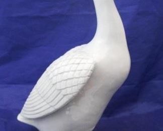 273 - Art Pottery Swan Statue 14 1/2" tall
