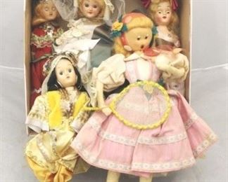 334 - Lot of Vintage Dolls with box
