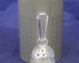 352 - Swarovski Crystal Dinner Bell 4 1/2 tall

