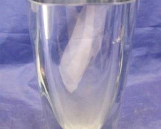 367 - Orrefors Signed Crystal Vase 8 1/2" tall
