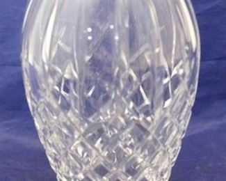 369 - Waterford Signed Crystal Vase 9" tall
