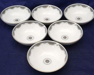 394 - Set of 6 Royal Doulton "Salisbury" Bowls 5 1/4"
