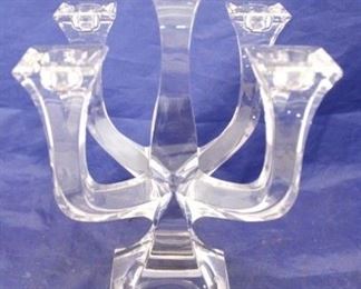 395 - Towle Crystal Candle Holder 10" Tall
