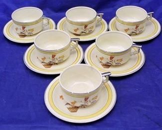 414 - Set of 6 Albright Cups and saucers (12 pieces)
