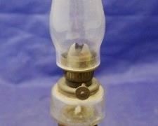 440 - Small oil lamp 7 1/2" tall
