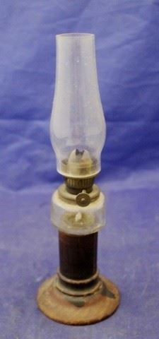 440 - Small oil lamp 7 1/2" tall

