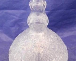 445 - Glass Decanter bottle 7" tall
