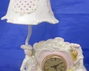 450x - Porcelain Lamp - New Clock (parlor style)