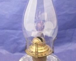 454 - Oil Lamp 11" tall

