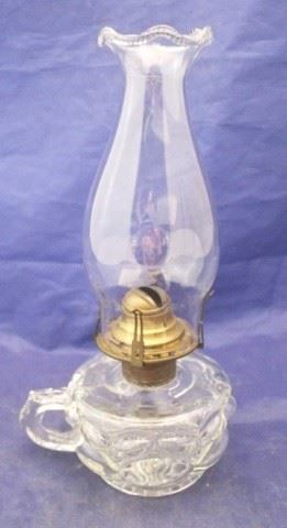 454 - Oil Lamp 11" tall
