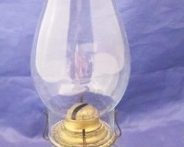 455 - Oil Lamp 11" tall
