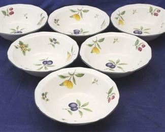 467 - Set of 6 Noritake "Fruit Parfait" bowls 6 3/4 " round
