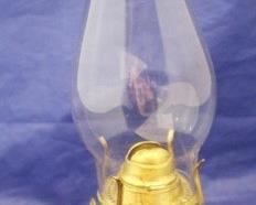 494 - Oil Lamp 11" tall

