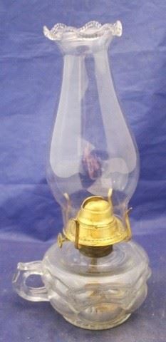494 - Oil Lamp 11" tall
