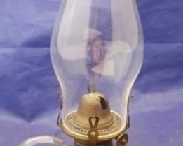 495 - Oil Lamp 9" tall
