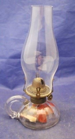 495 - Oil Lamp 9" tall
