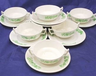 506 - Spode "Copeland" cups and saucers-15 pieces
