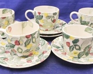 520 - Bridgewater Cups and Saucers-11 pieces
