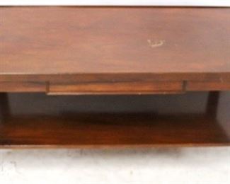 638 - Vintage Mahogany Coffee Table - as is 38" X 18 1/2" X 17" Stain loss on top
