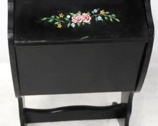 642 - Vintage Painted Sewing Stand--25" X 12" X 11"
