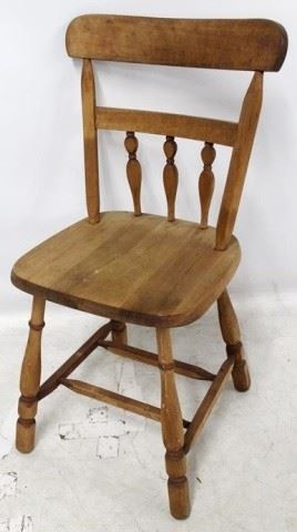 644 - Vintage Chair 34" X 15 1/2" X 13"
