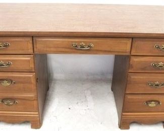 649 - Vintage Kneehole Desk by Midway 30" X 56 1/2" X 22 1/2"
