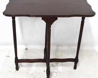 653 - Vintage Carved Mahogany Table 29 x 29 x 17
