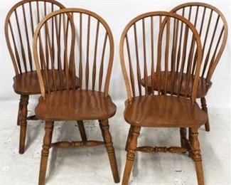 679 - Set of 4 Windsor chairs 38 1/2 x 19 x 18

