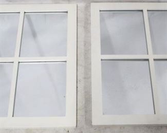 683 - Pair window style mirrors 22 1/2 x 18 1/2
