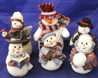 711 - 6 Assorted snowmen
